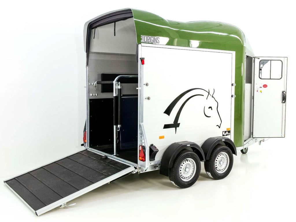 Cheval Liberte Pferdeanhänger GOLD Origins|Sattelkammer|olivgün-Neu