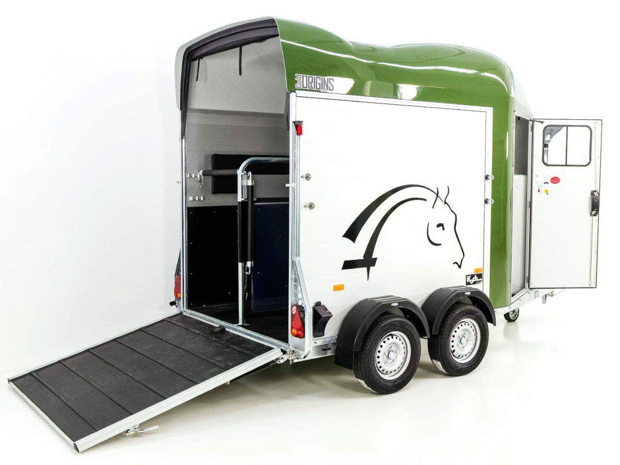 Cheval Liberte Pferdeanhänger GOLD Origins|Sattelkammer|olivgün-Neu