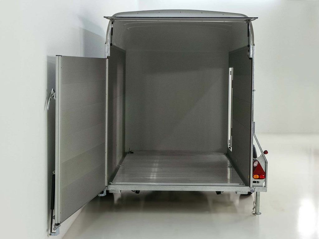 Debon Kofferanhänger C400 164x315cm H:200cm 1,3t|Alu, Polybug|Tür|olivgrün-Neu