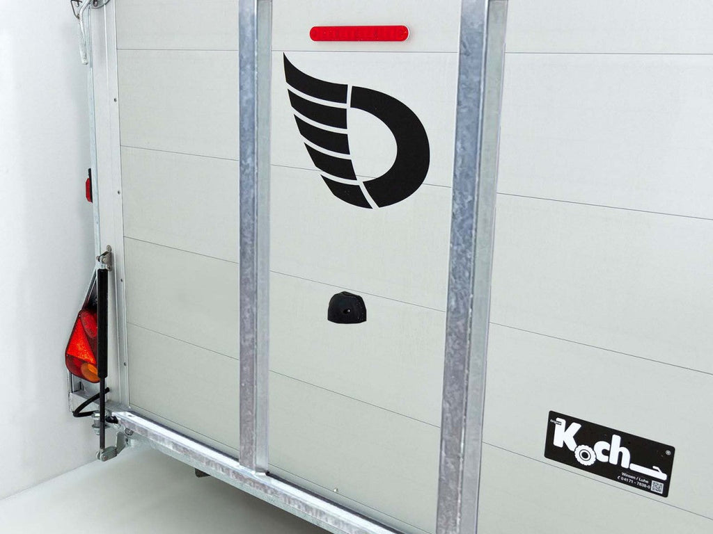 Debon Kofferanhänger Cargo C800 206x441cm H206 3,5 t|Alu|Polybug|Tür|grau-Neu