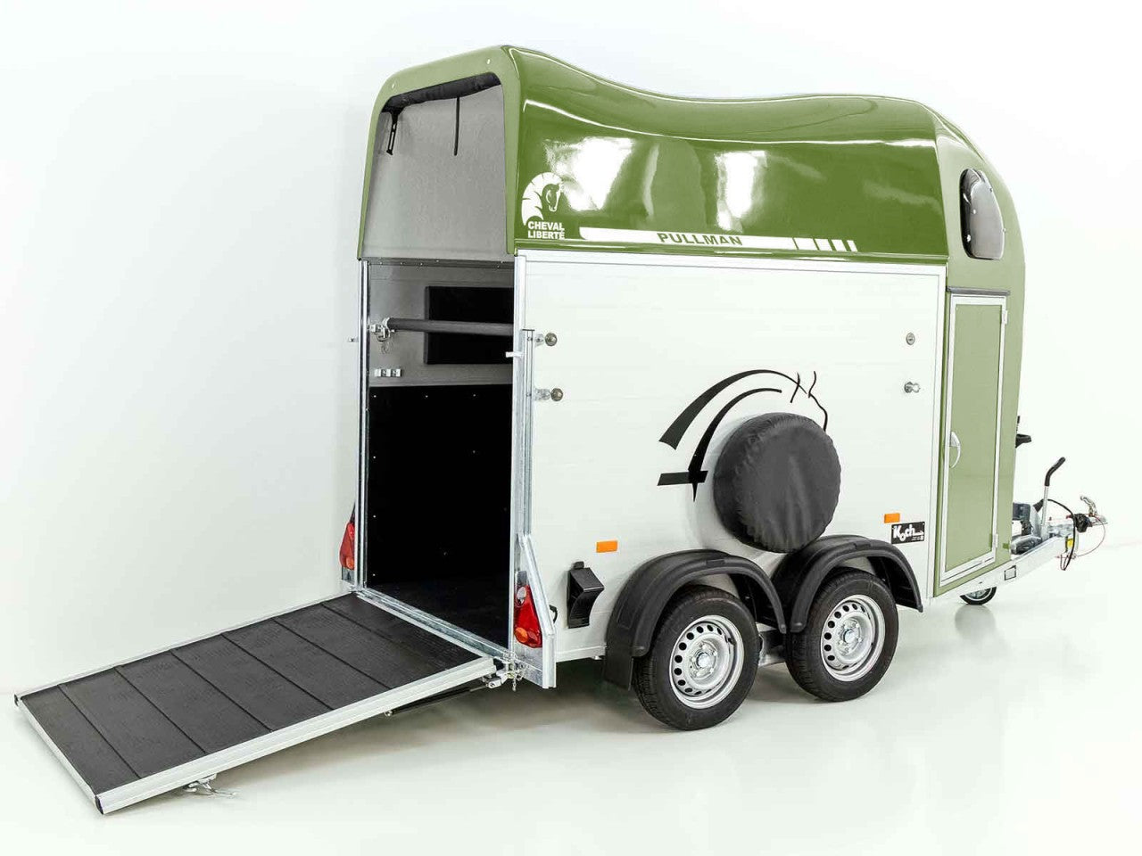 Cheval Liberte Pferdeanhänger GOLD One 1,5er| Pullman-Fahrwerk| olivgrün-Neu