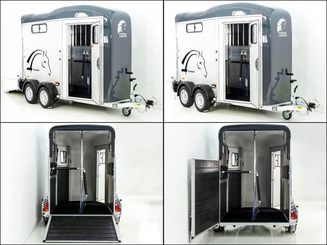 Cheval Liberte Pferdeanhänger Touring Country| Pullman-Fahrwerk| Frontausstieg| grau-Neu