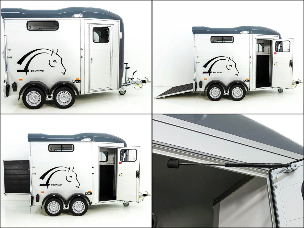 Cheval Liberte Pferdeanhänger Touring Country| Pullman-Fahrwerk| Frontausstieg| grau-Neu