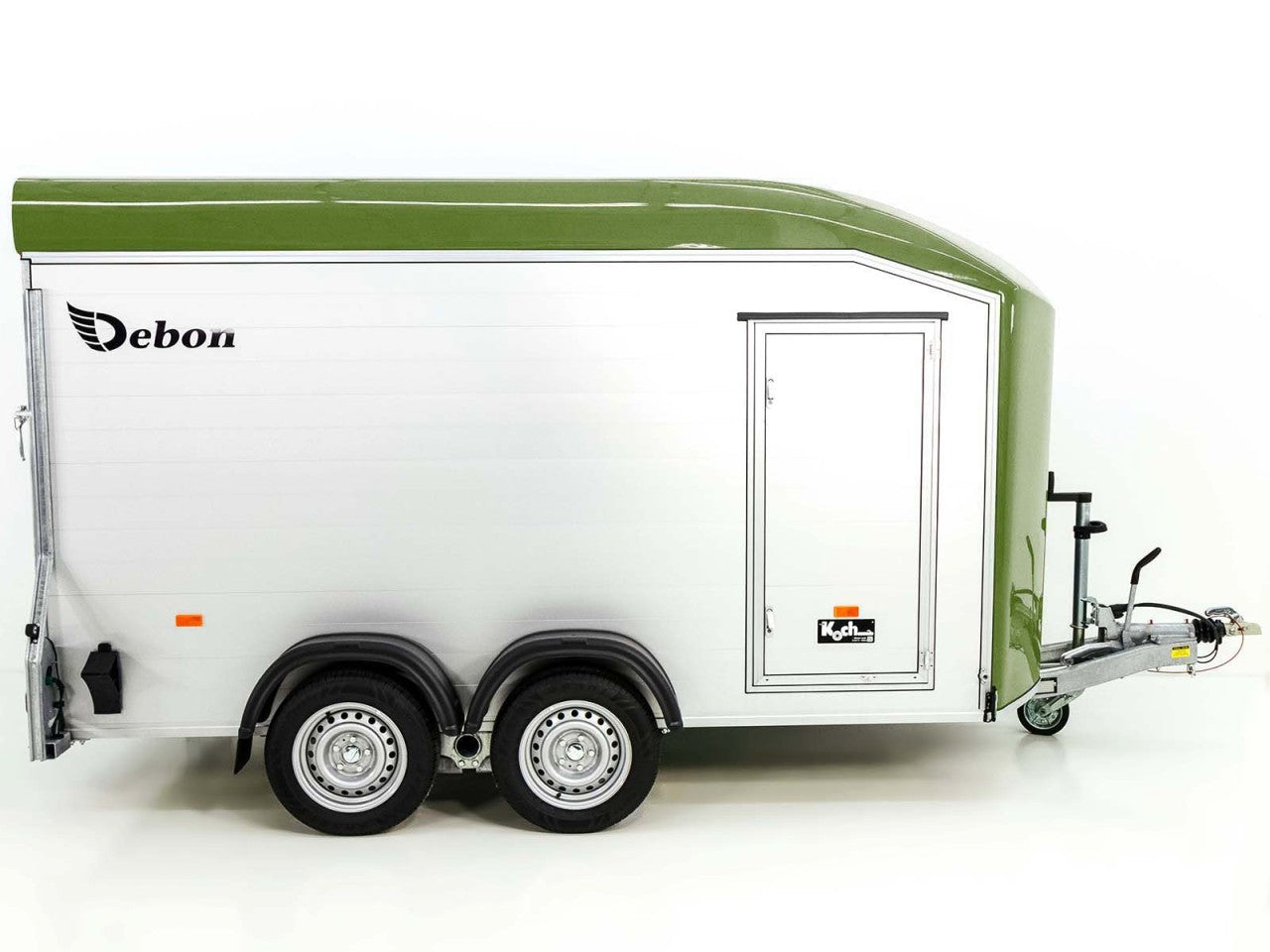Debon Kofferanhänger Roadster C700 179×378 Höhe:201cm 2,6t|Alu|Polybug|Tür|olivgrün-Neu