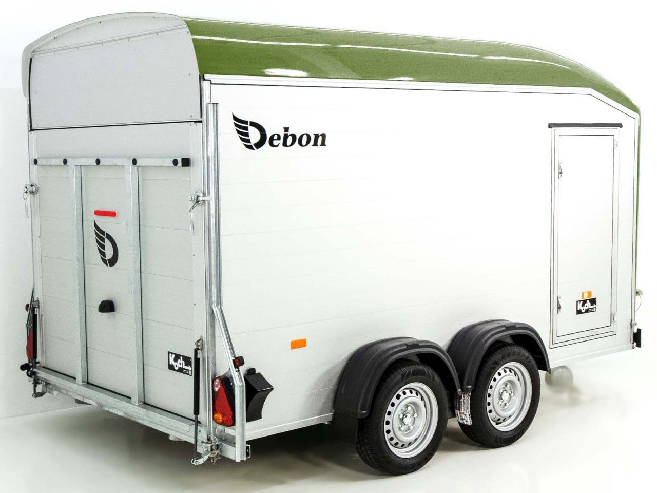 Debon Kofferanhänger Roadster C700 179×378 Höhe:201cm 2,6t|Alu|Polybug|Tür|olivgrün-Neu
