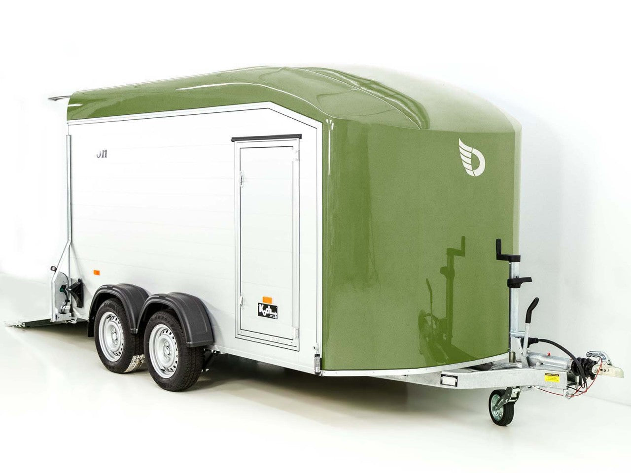 Debon Kofferanhänger Roadster C700 179×378 Höhe:201cm 2,6t|Alu|Polybug|Tür|olivgrün-Neu