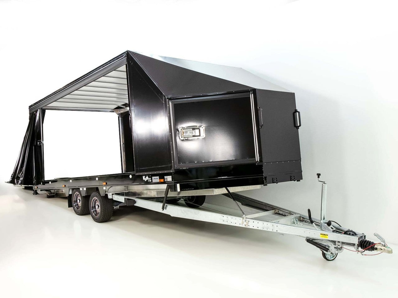 Moetefindt Autotransportanhänger Plane FTP235 235x550cm 3,5t Höhe:180cm|schwarze Felgen-Neu