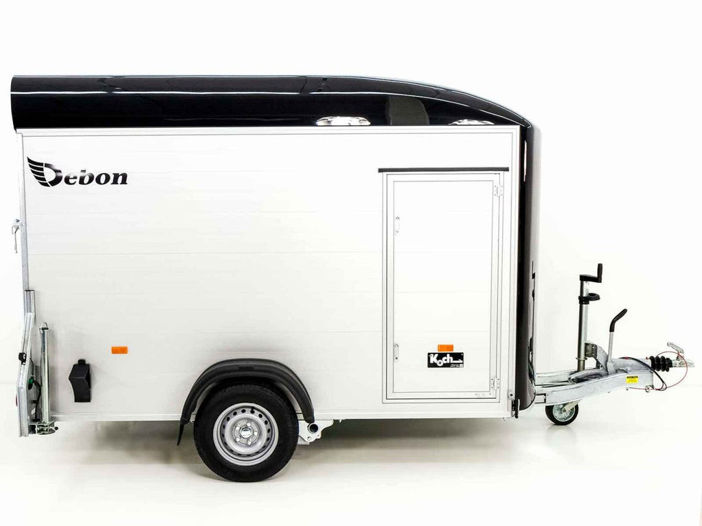 Debon Kofferanhänger C400 164x315cm H:200cm 1,3t|Alu, Polybug|Tür|schwarz-Neu