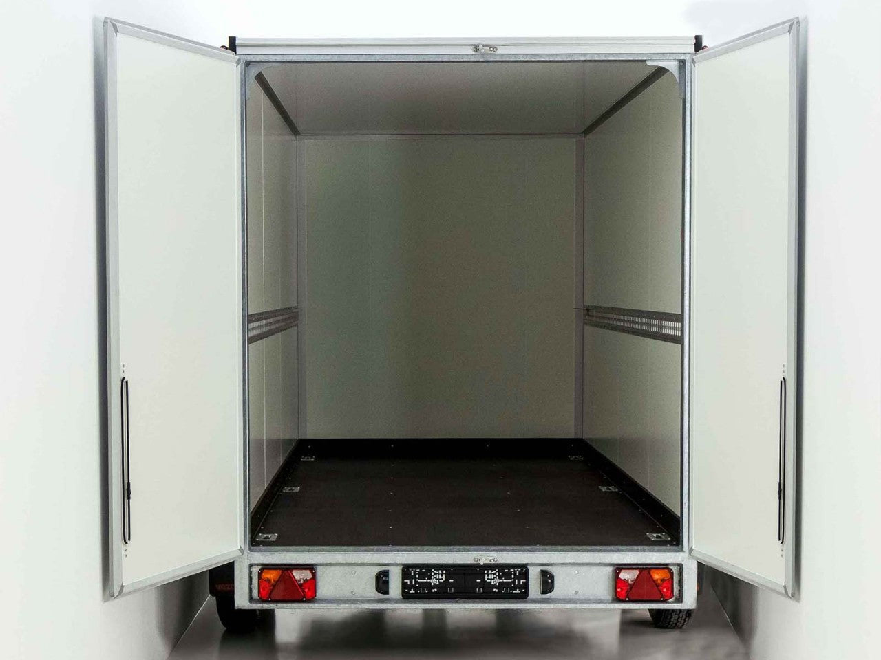 Vezeko Kofferanhänger 184x355cm Höhe:205cm 2,7t|silber-Neu