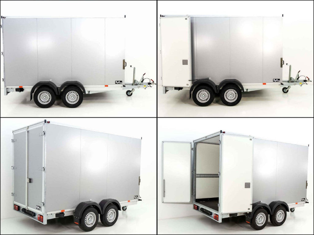 Vezeko Kofferanhänger 152x305cm Höhe:193cm 2,7t | silber-Neu