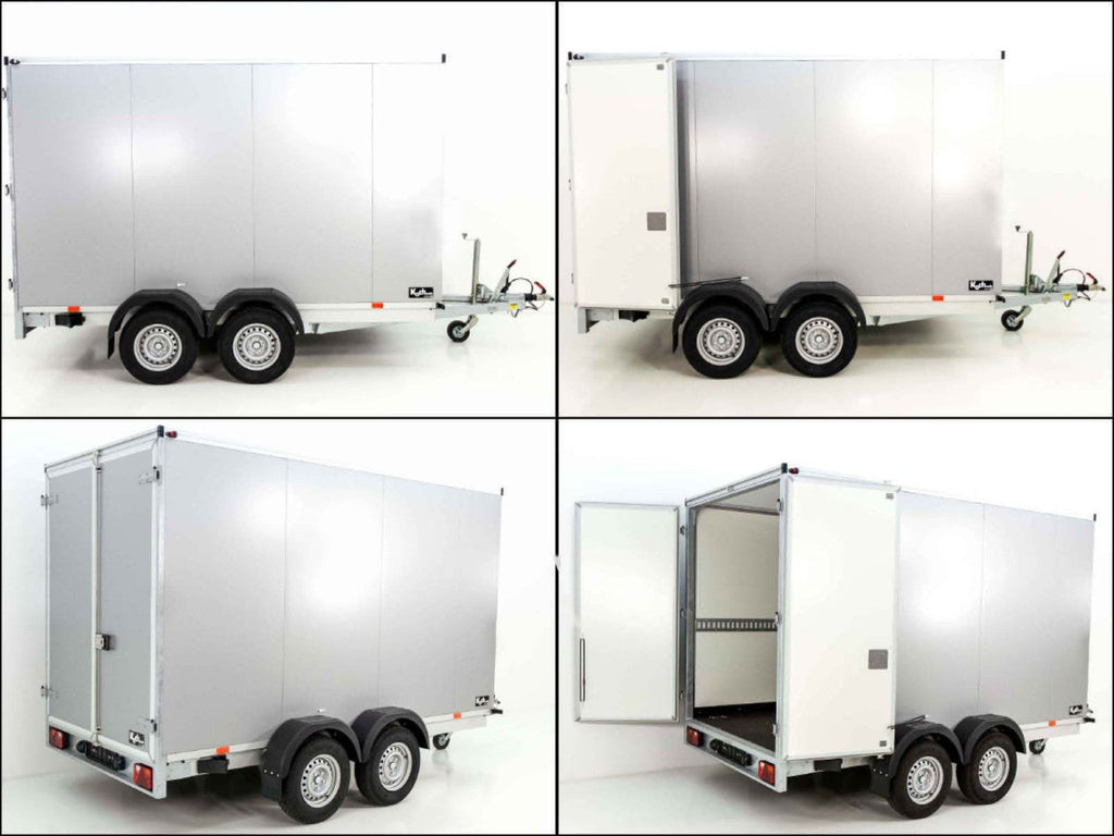 Vezeko Kofferanhänger 152x355cm Höhe:193cm 2,7t|silber-Neu