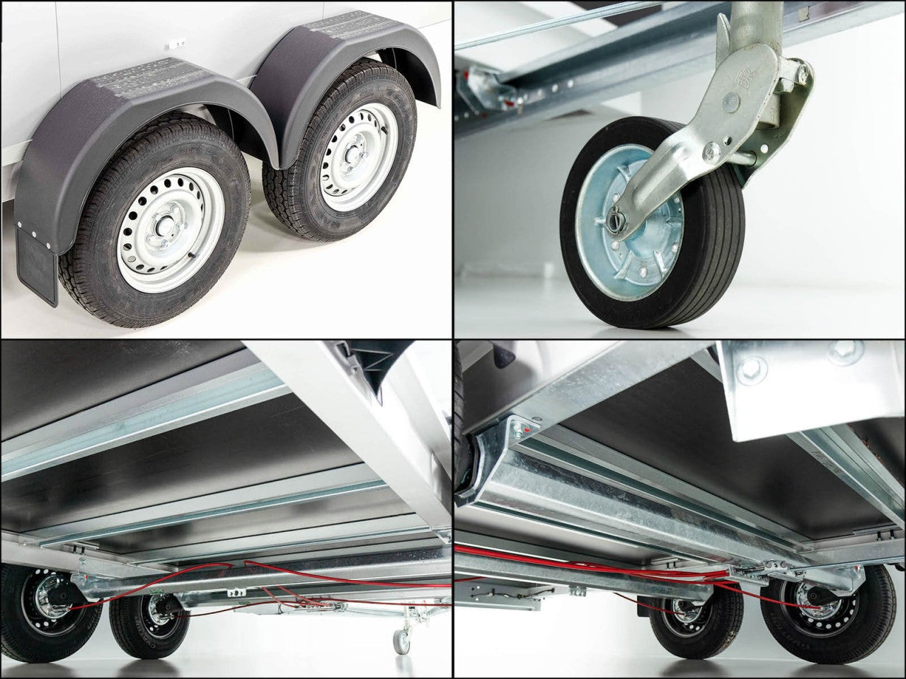 Vezeko Kofferanhänger 152x355cm Höhe:193cm 2,7t|silber-Neu
