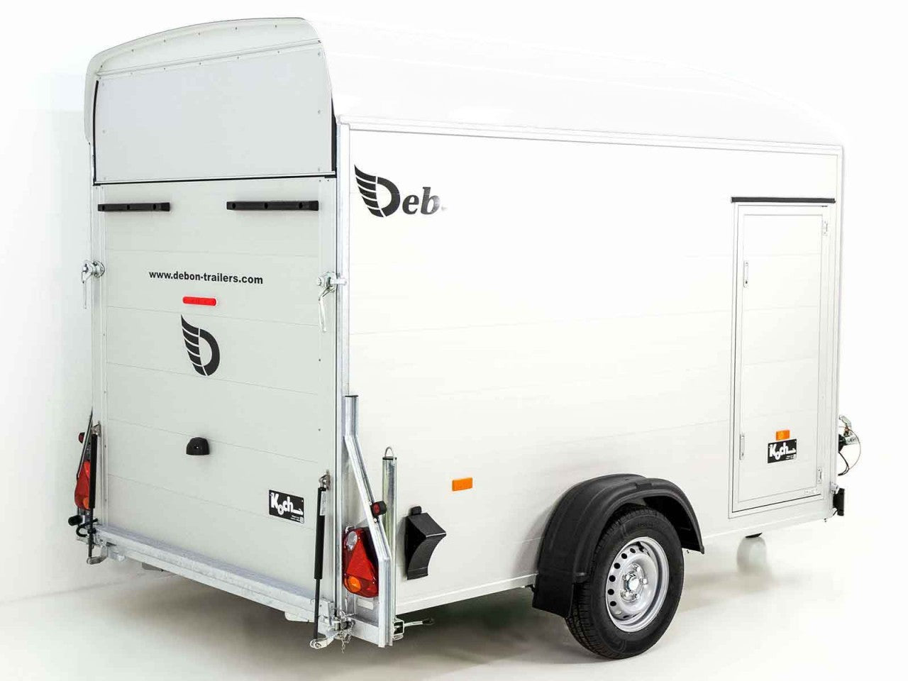 Debon Kofferanhänger C400 164x315cm H:200cm 1,3t|Alu, Polybug|Tür|weiß-Neu