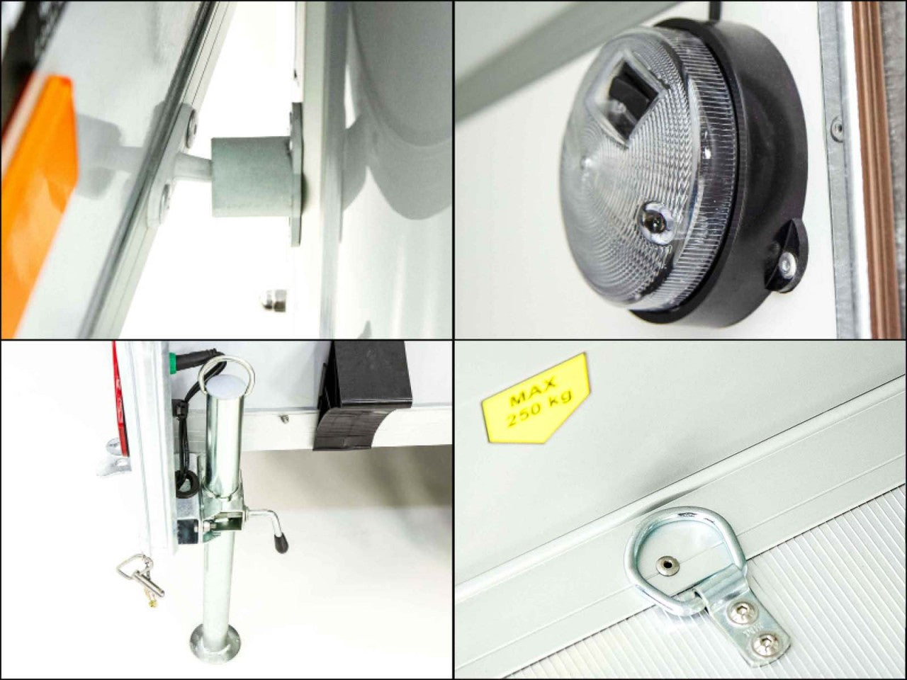 Debon Kofferanhänger C400 164x315cm H:200cm 1,3t|Alu, Polybug|Tür|weiß-Neu