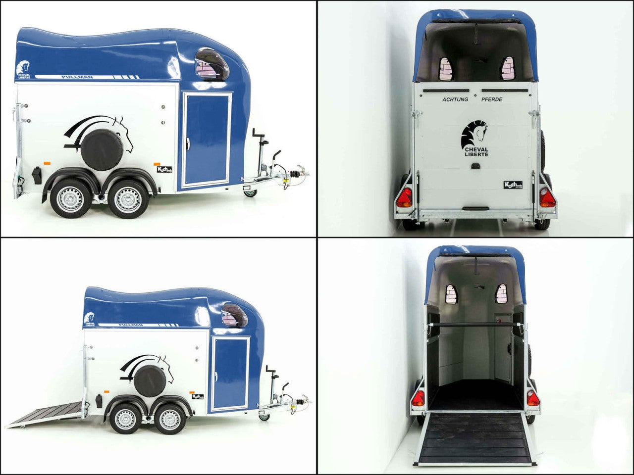 Cheval Liberte Pferdeanhänger GOLD One 1,5er|Pullman-Fahrwerk|blau-Neu