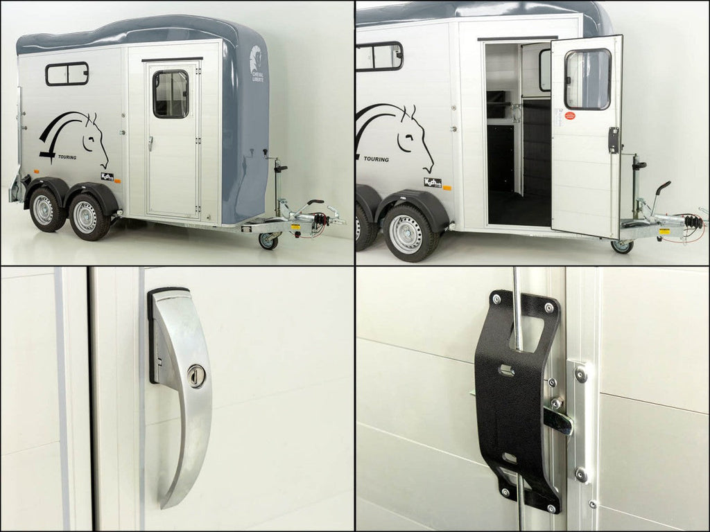 Cheval Liberte Pferdeanhänger Touring One 1,5er|Pullman-Fahrwerk|Frontausstieg|grau-Neu