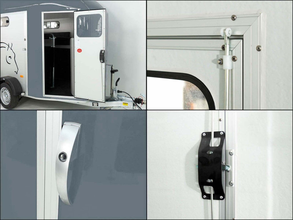 Cheval Liberte Pferdeanhänger GOLD 3|Premium|Pullman 2|Sattelkammer|grau-Neu