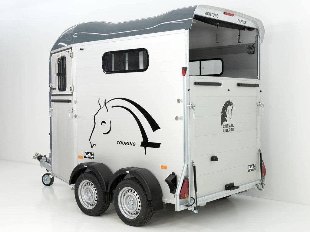 Cheval Liberte Pferdeanhänger Touring Country|Sattelkammer|Frontausstieg|grau-Neu