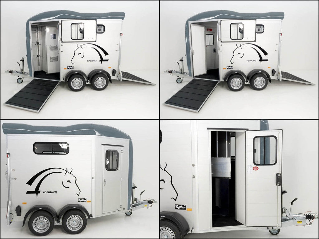 Cheval Liberte Pferdeanhänger Touring Country|Sattelkammer|Frontausstieg|grau-Neu