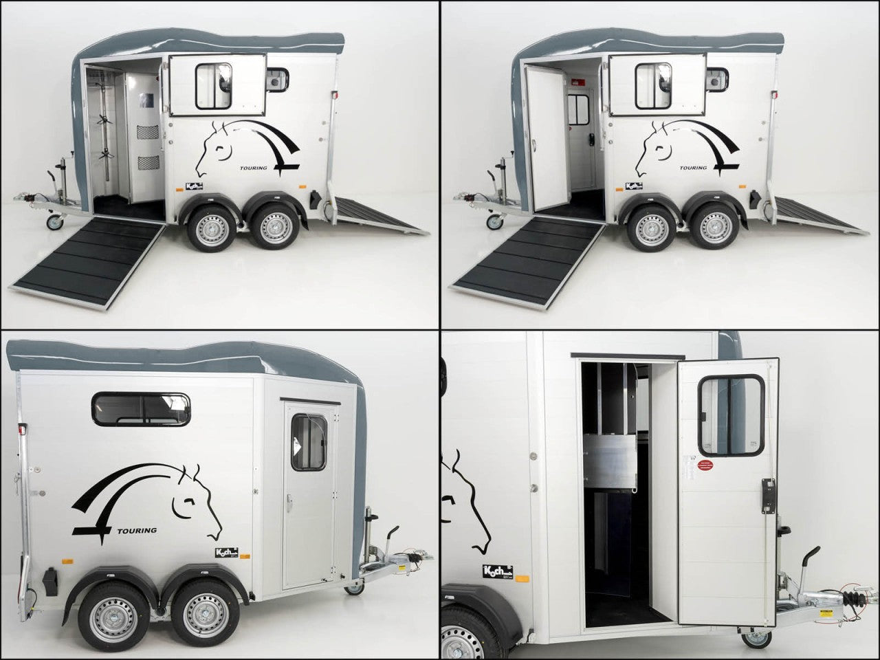 Cheval Liberte Pferdeanhänger Touring Country|Sattelkammer|Frontausstieg|grau-Neu