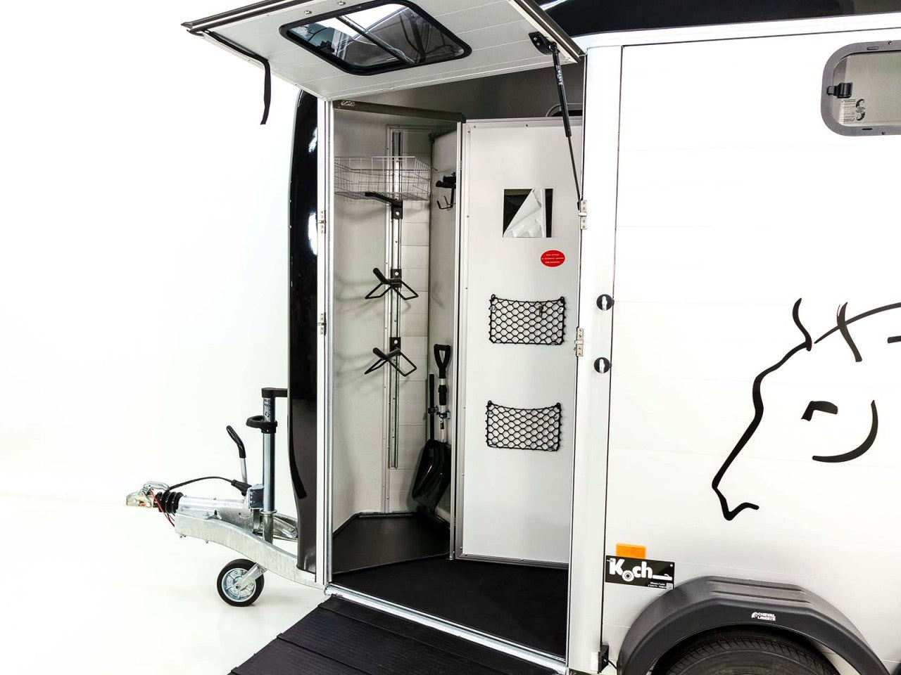 Cheval Liberte Pferdeanhänger Touring Country|Sattelkammer|Frontausstieg|schwarz-Neu