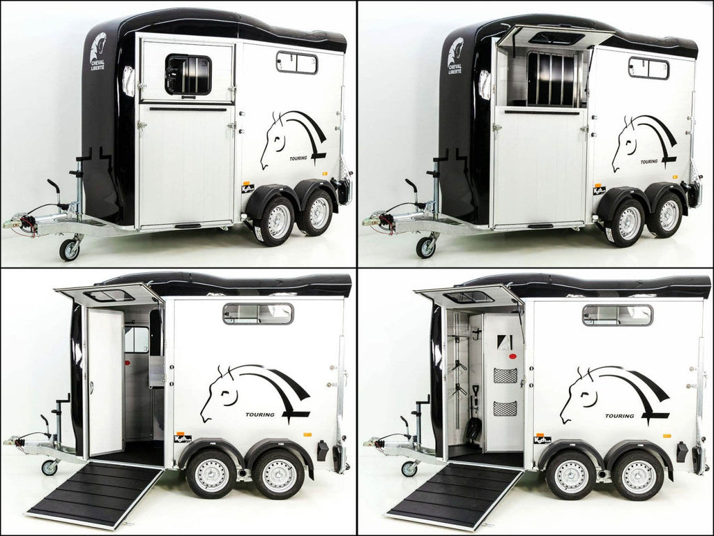 Cheval Liberte Pferdeanhänger Touring Country|Sattelkammer|Frontausstieg|schwarz-Neu