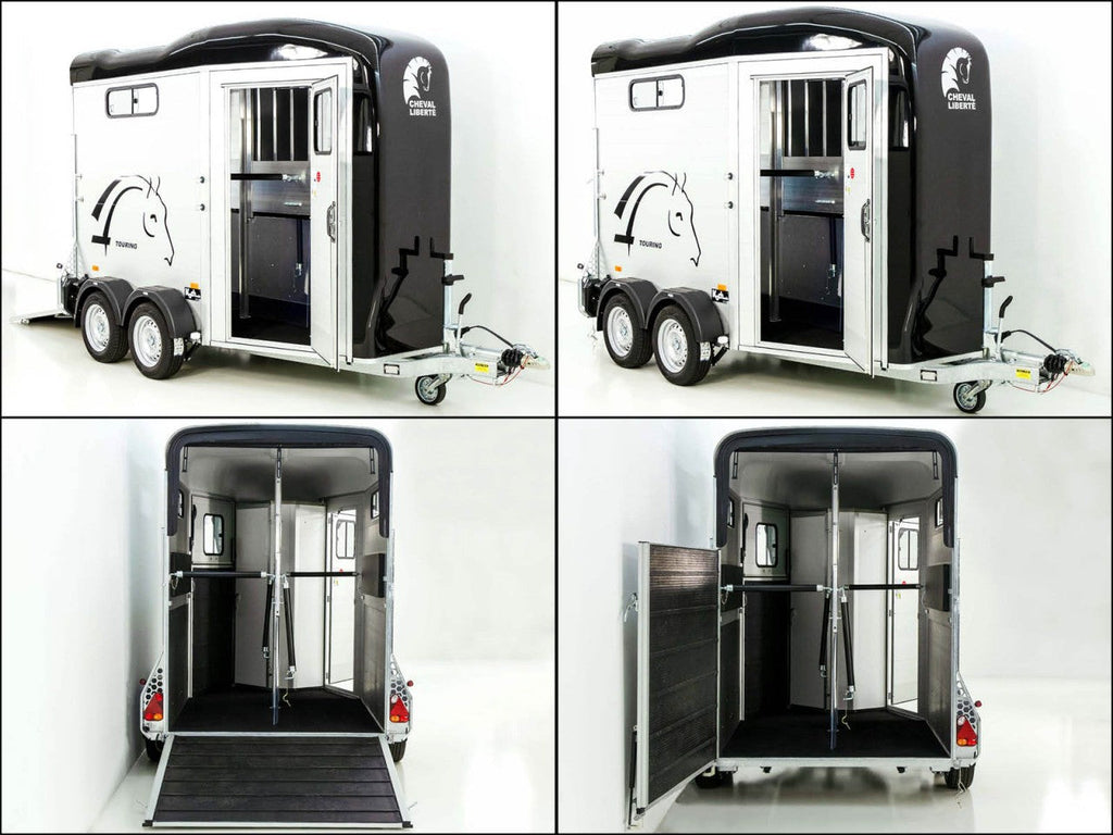 Cheval Liberte Pferdeanhänger Touring Country|Sattelkammer|Frontausstieg|schwarz-Neu