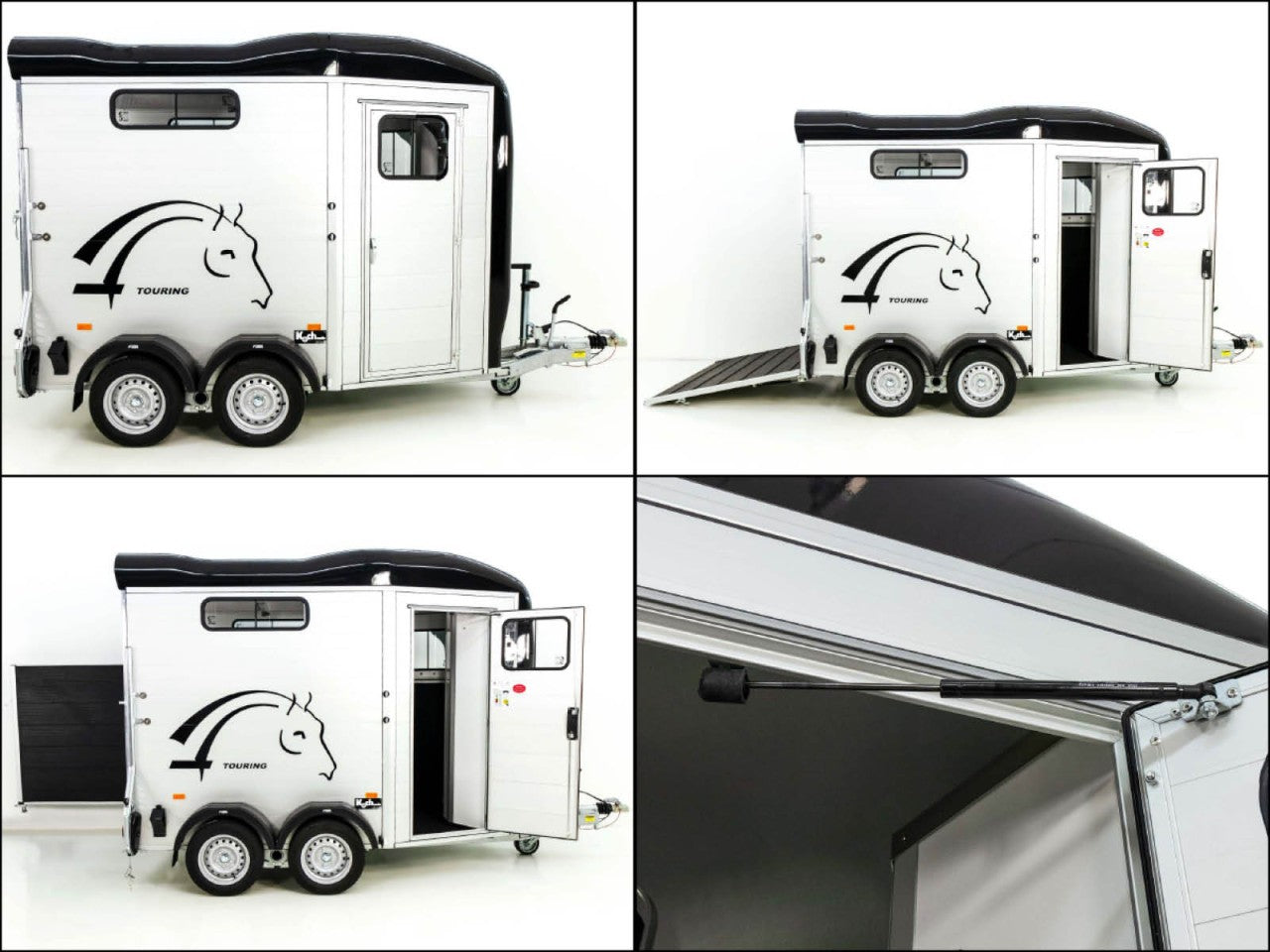 Cheval Liberte Pferdeanhänger Touring Country|Sattelkammer|Frontausstieg|schwarz-Neu