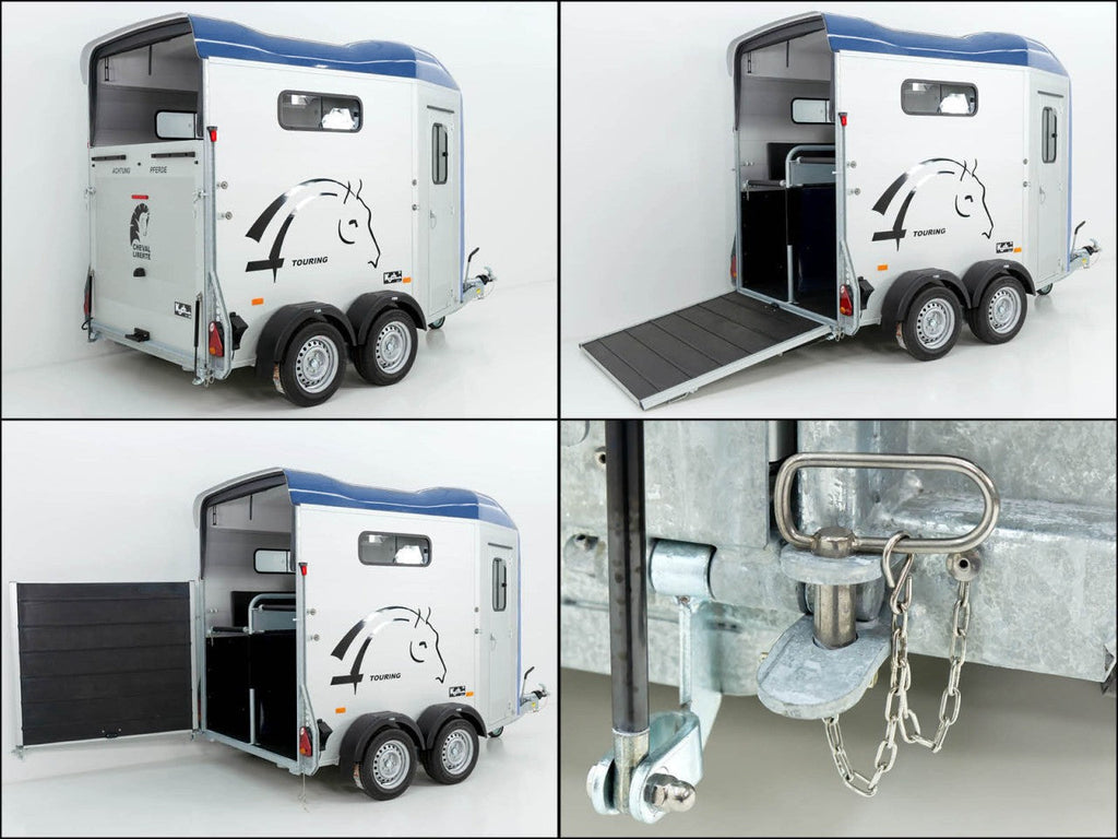 Cheval Liberte Pferdeanhänger Touring Jumping|Pullman-Fahrwerk|Sattelkammer|blau-Neu