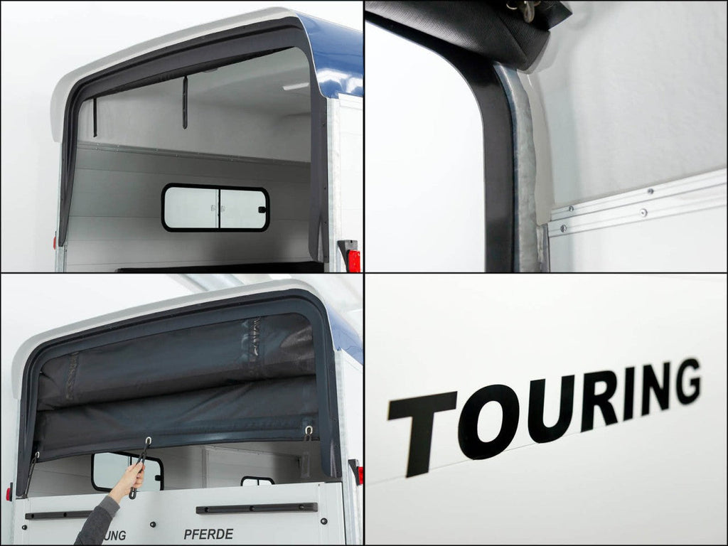 Cheval Liberte Pferdeanhänger Touring Jumping|Pullman-Fahrwerk|Sattelkammer|blau-Neu