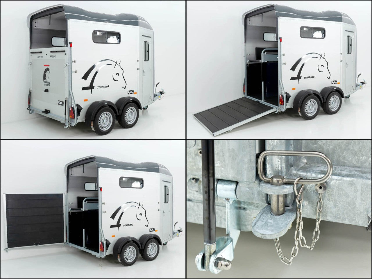 Cheval Liberte Pferdeanhänger Touring Jumping|Pullman-Fahrwerk|Sattelkammer|grau-Neu