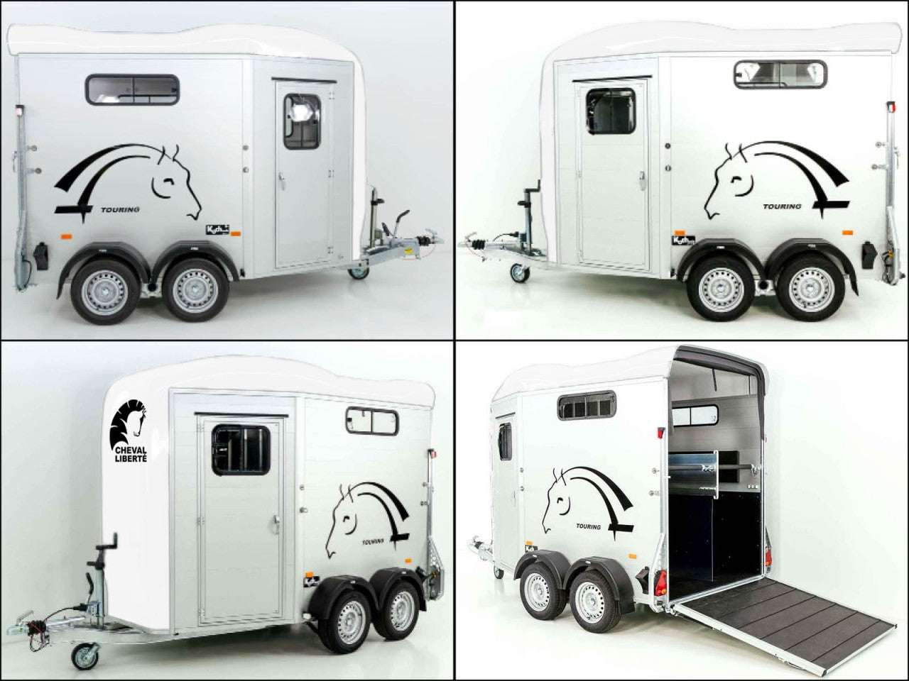 Cheval Liberte Pferdeanhänger Touring Jumping| Pullman-Fahrwerk|Sattelkammer|weiß-Neu