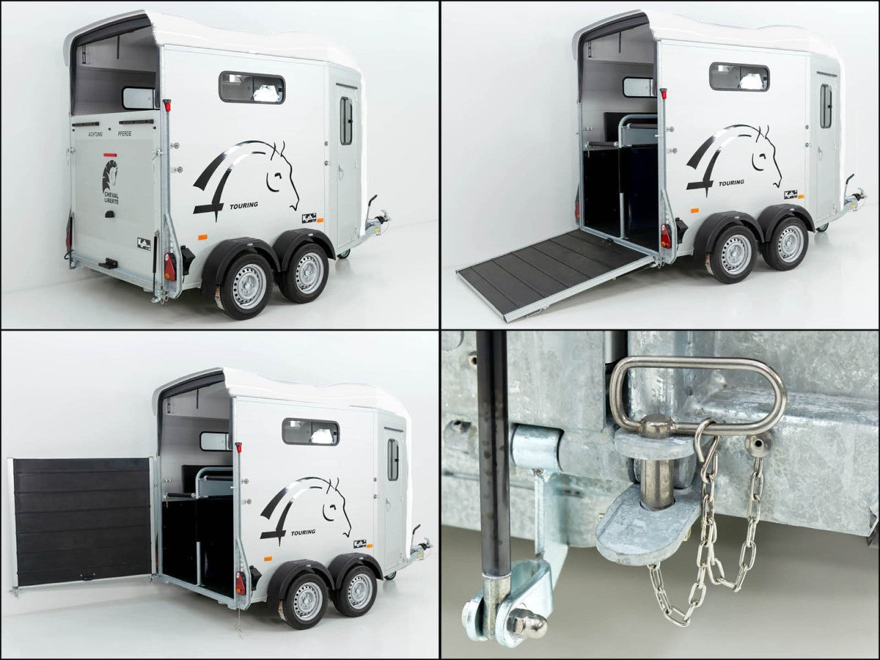 Cheval Liberte Pferdeanhänger Touring Jumping| Pullman-Fahrwerk|Sattelkammer|weiß-Neu