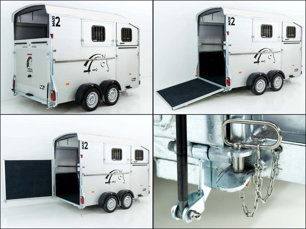 Cheval Liberte Pferdeanhänger MAXI 2|weiß-Neu