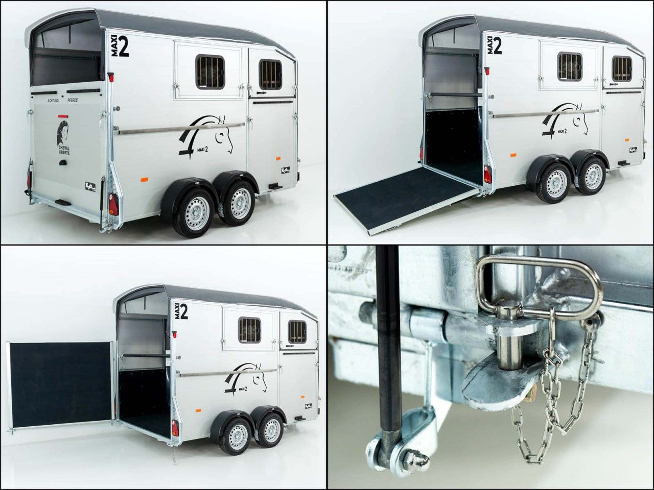 Cheval Liberte Pferdeanhänger MAXI 2|grau-Neu