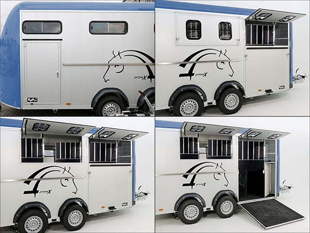 Cheval Liberte Pferdeanhänger Maxi 4|4 Pferde|Pullman-Fahrwerk|100km/h|blau-Neu