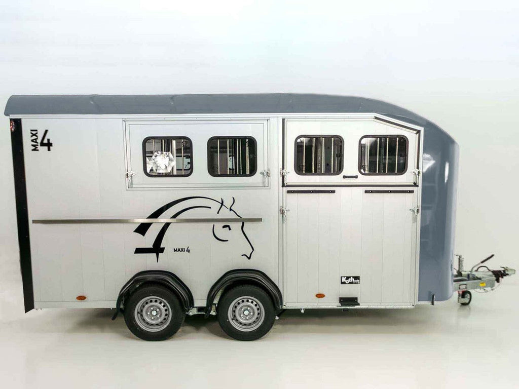 Cheval Liberte Pferdeanhänger Maxi 4|4 Pferde|Pullman-Fahrwerk|100km/h|grau-Neu