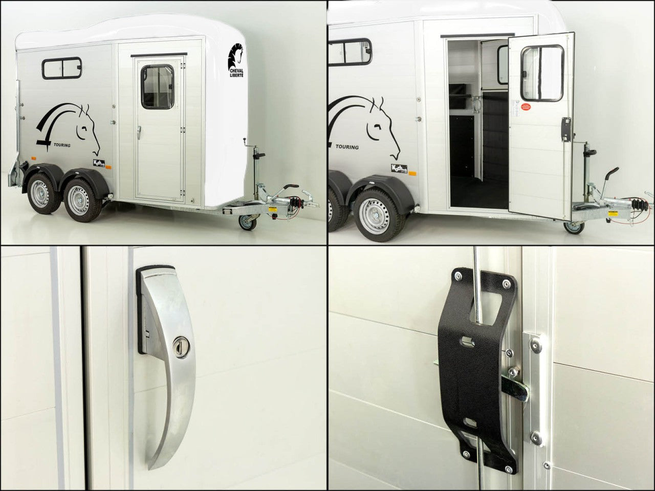 Cheval Liberte Pferdeanhänger Touring One 1,5er|Pullman-Fahrwerk|Frontausstieg|weiß-Neu