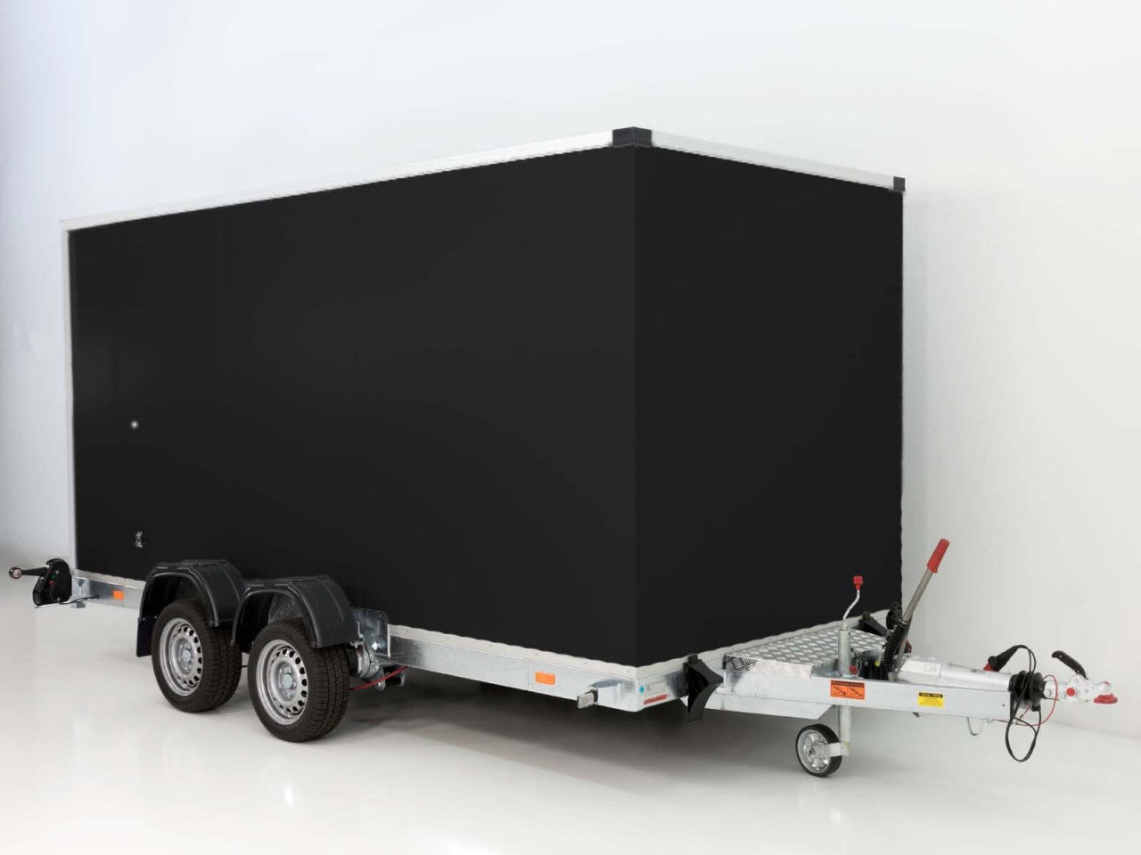 Vezeko Koffer-Absenkanhänger 167x400cm Höhe:210cm 3,5t|schwarz-Neu