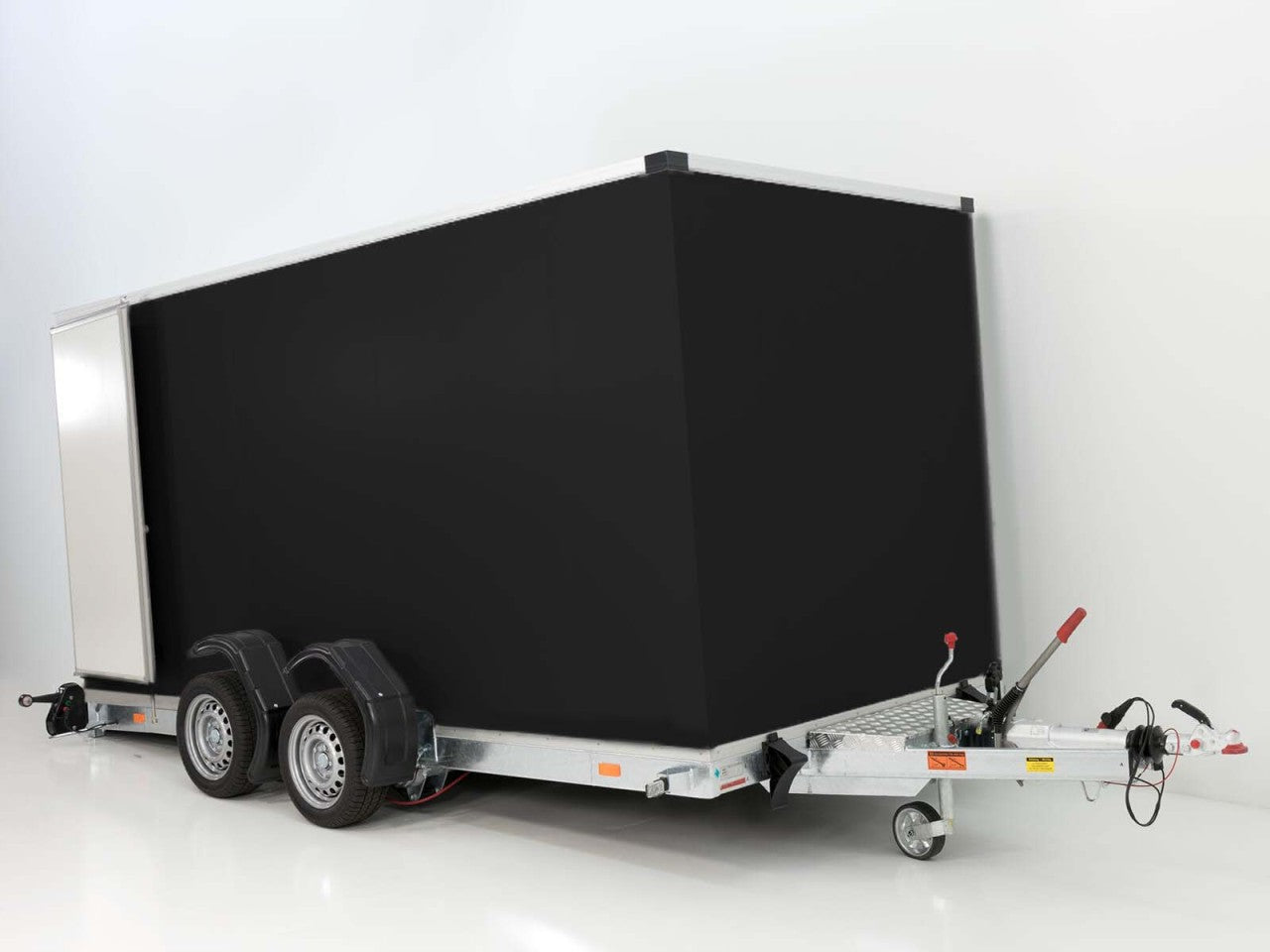Vezeko Koffer-Absenkanhänger 167x400cm Höhe:210cm 3,5t|schwarz-Neu