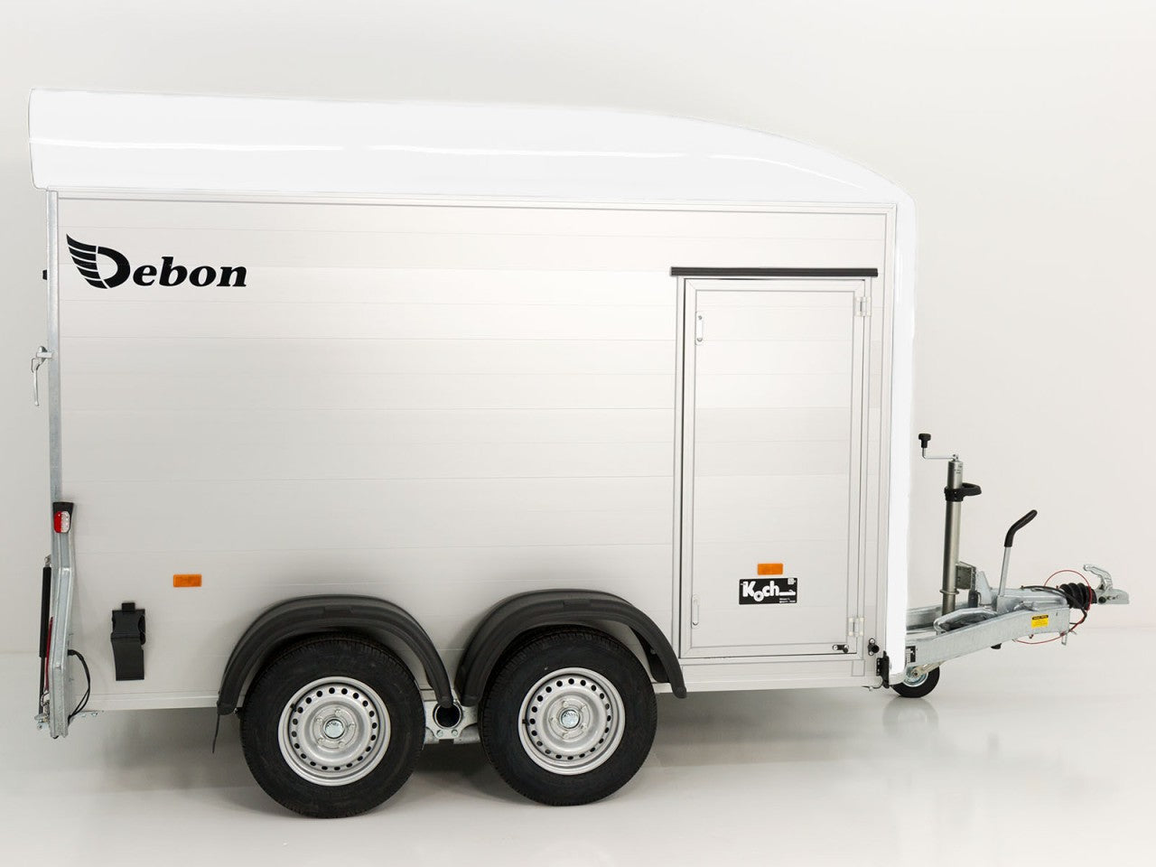 Debon Kofferanhänger C500 164x300cm H:200cm 2,0t|Alu|Polybug|Tür|weiß-Neu