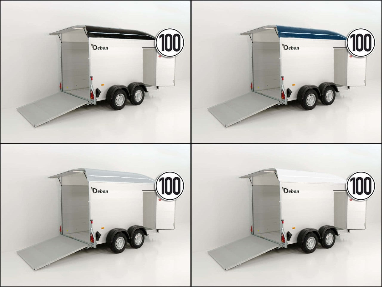Debon Kofferanhänger C500 164x300cm H:200cm 2,0t|Alu|Polybug|Tür-Neu