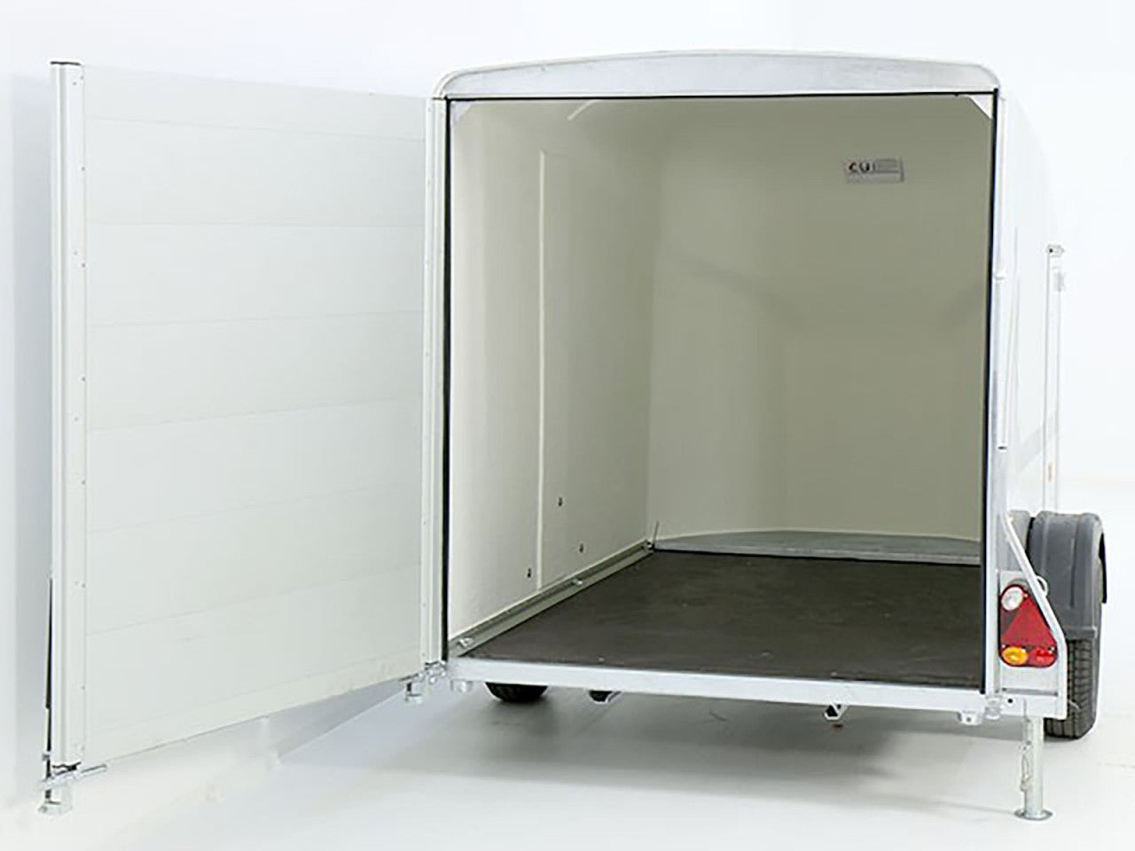 Debon Kofferanhänger Cargo 1300 Vollpoly 150x290cm H:160cm|Tür-Neu