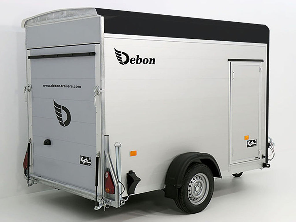 Debon Kofferanhänger C300 148x295cm H:190cm 1,3t|Alu|Polybug|Tür-Neu
