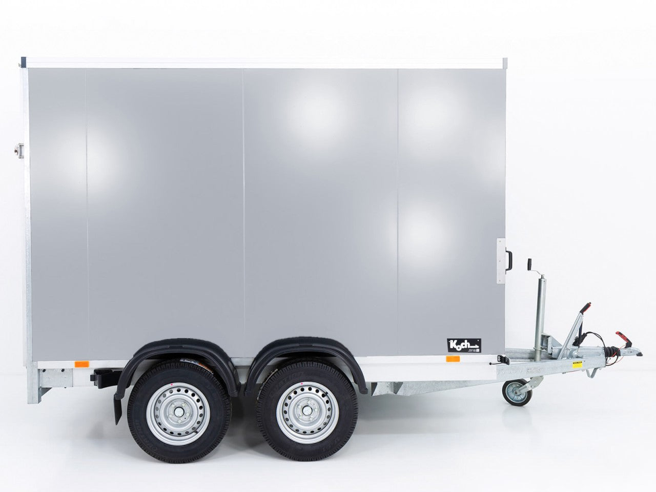 Vezeko Kofferanhänger 152x305cm Höhe:193cm 2,7t|Rampe|silber-Neu
