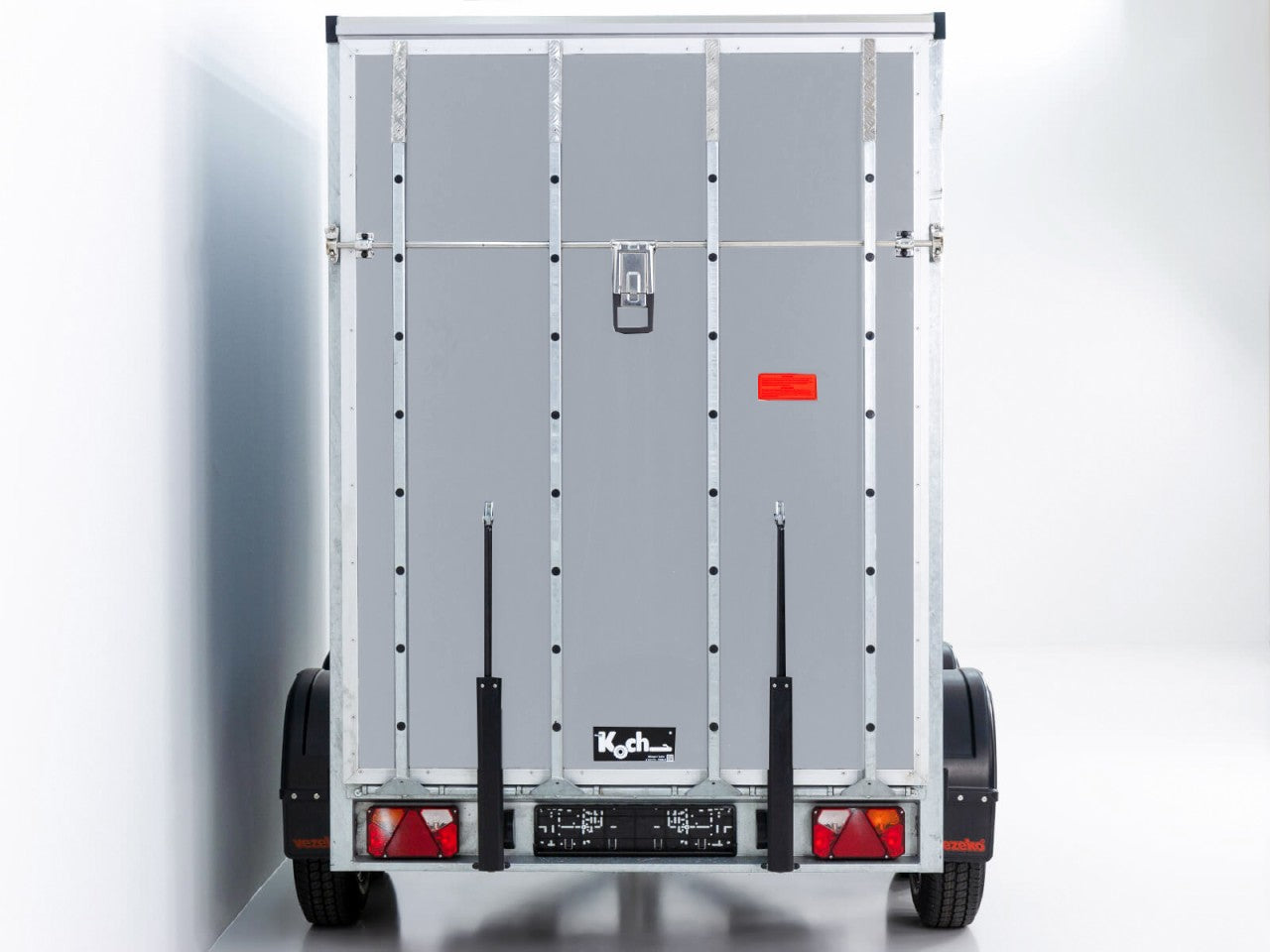 Vezeko Kofferanhänger 152x305cm Höhe:193cm 2,7t|Rampe|silber-Neu