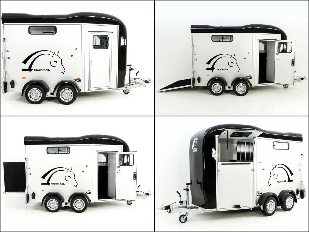 Cheval Liberte Pferdeanhänger Touring XL Country|Sattelkammer|Frontausstieg|schwarz-Neu