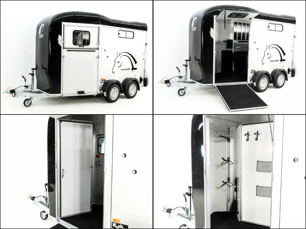 Cheval Liberte Pferdeanhänger Touring XL Country|Sattelkammer|Frontausstieg|schwarz-Neu