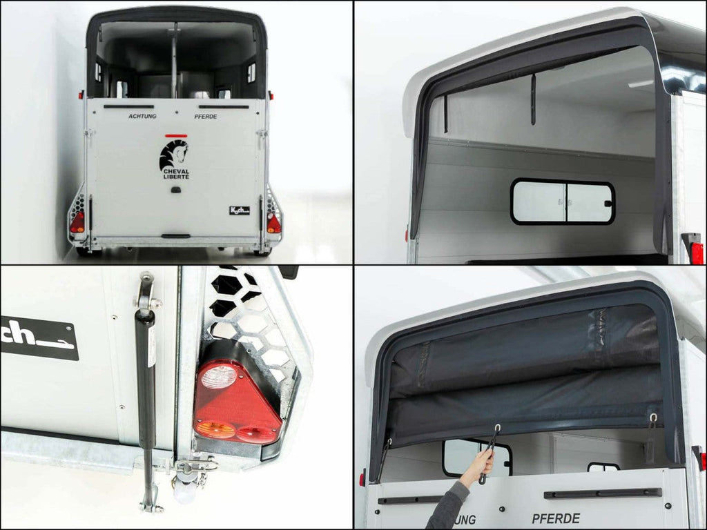 Cheval Liberte Pferdeanhänger Touring XL Country|Sattelkammer|Frontausstieg|schwarz-Neu