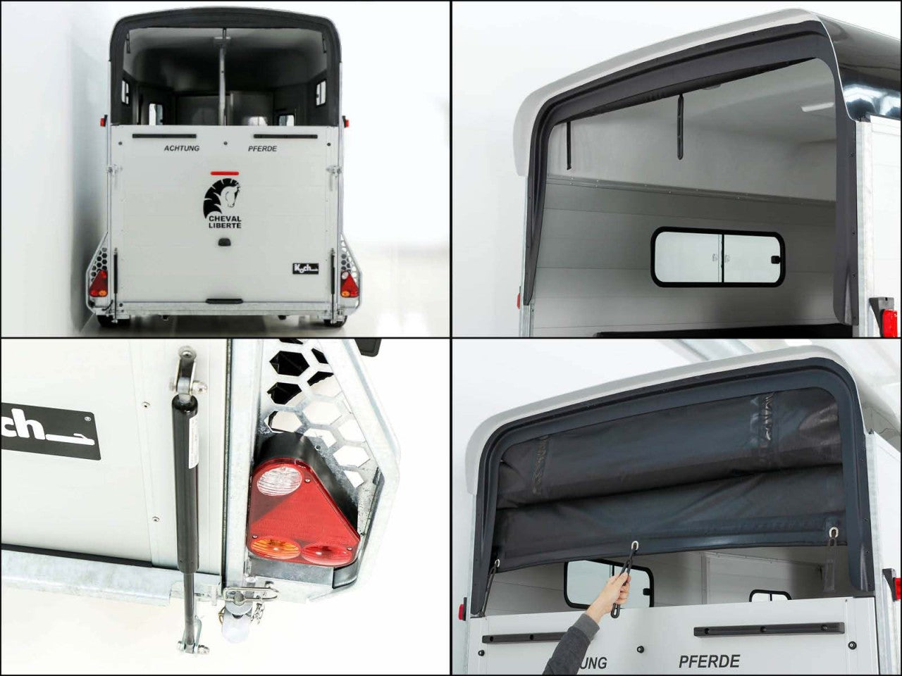 Cheval Liberte Pferdeanhänger Touring XL Country|Sattelkammer|Frontausstieg|schwarz-Neu